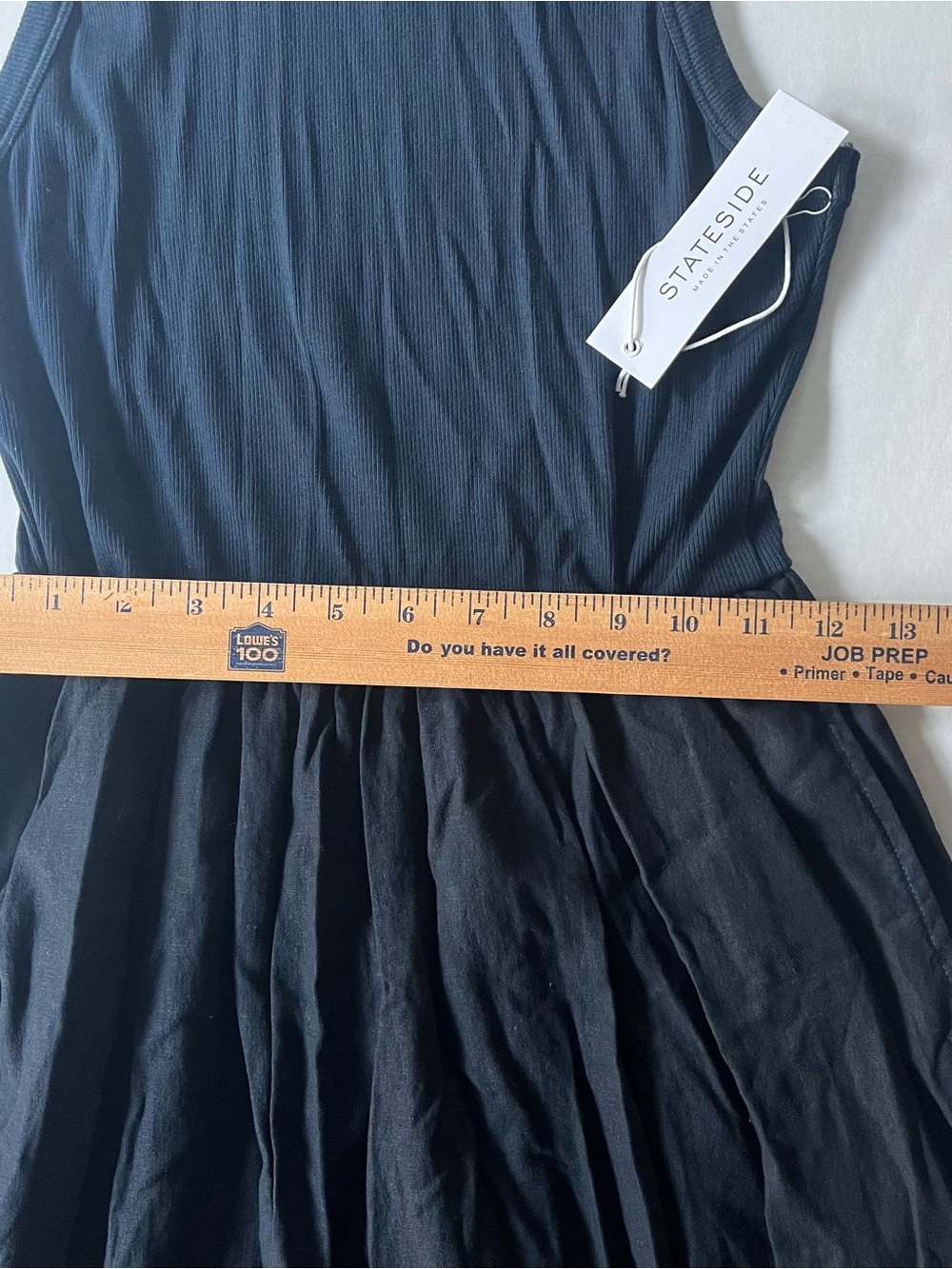Stateside x Anthropologie Navy
Blue Maxi Dress Womens L
Sleeveless Pockets NWT - Picture 8 of 9